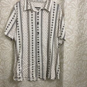 Men's Casual Striped Button Down Shirt